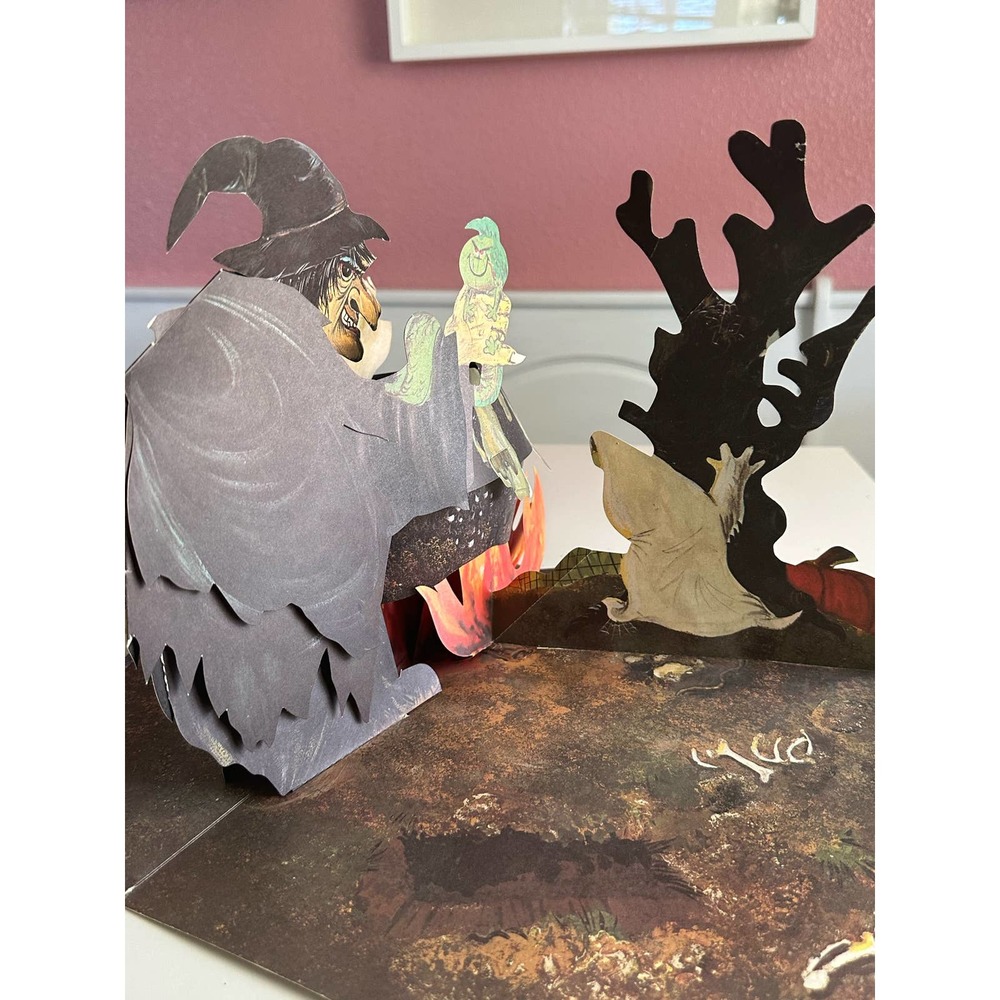 Vintage Witch Pop up Table decoration Hallmark 10" tall w/original pkg Halloween - Picture 7 of 16
